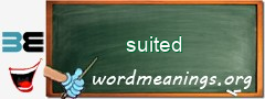 WordMeaning blackboard for suited